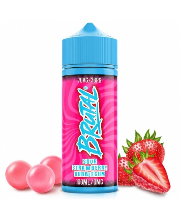 E liquide Sour Strawberry Bubble Gum Brutal 100ml