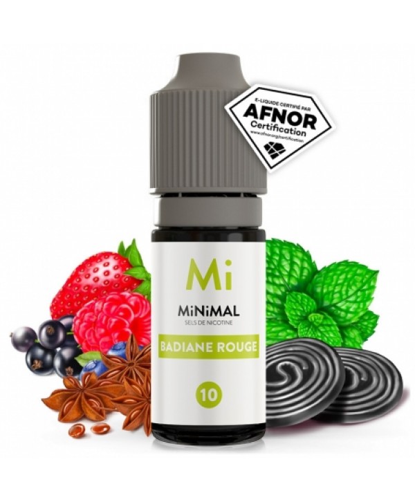 E liquide Badiane Rouge MiNiMAL | Sel de Nicotine