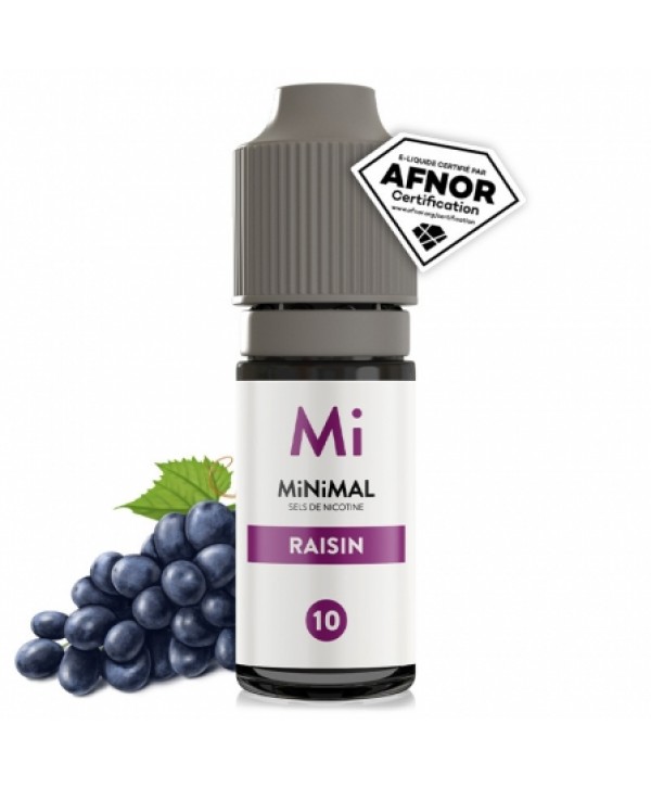 E liquide Raisin MiNiMAL | Sel de Nicotine