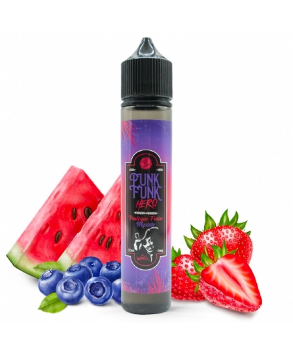E liquide Pastèque Fraise Myrtille Punk Funk Hero 50ml