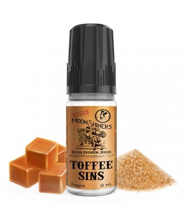 Soldes E liquide Toffee Sins Moonshiners | Caramel Sucre roux