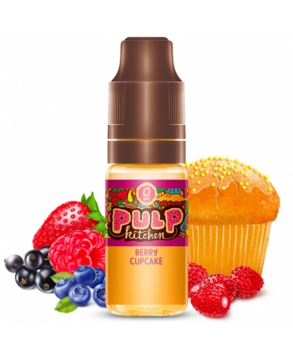Soldes 3,25€ - E liquide Berry Cupcake PULP Kitchen | Gâteau Fruits rouges pas cher