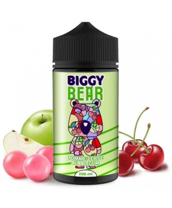 E liquide Pomme Cerise Bubble Gum Biggy Bear 200ml