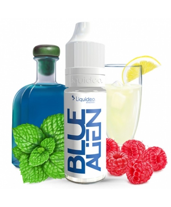 E liquide Blue Alien Liquideo | Cocktail Curaço Framboise Menthe