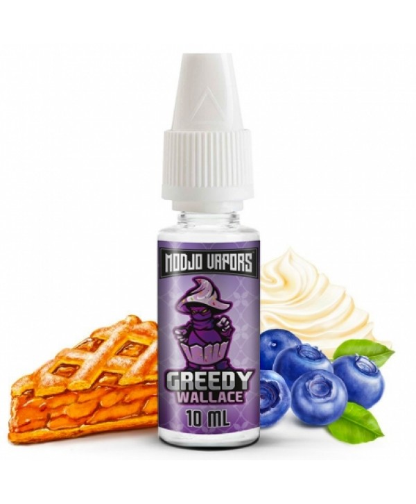 Soldes 2,95€ - E liquide Greedy Wallace Modjo Vapors | Tarte Myrtille Crème pas cher