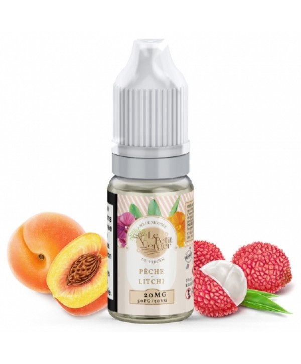 Soldes E liquide Pêche Litchi Sels de nicotine Le Petit Verger | Sel de Nicotine