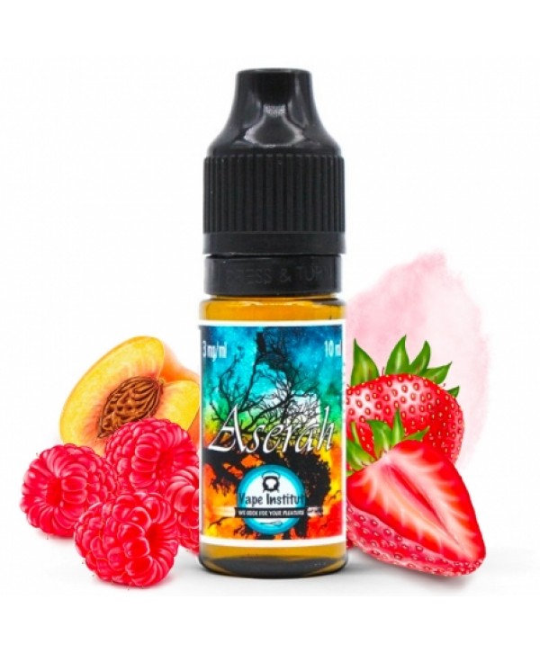 Soldes 2,95€ - E liquide Aserah Vape Institut | Fraise Framboise Pêche Barbe à papa pas cher