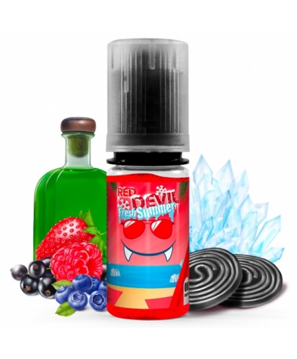 Soldes 2,75€ - E liquide Red Devil Fresh Summer Avap | Fruits rouges Absinthe Réglisse Extra Frais pas cher