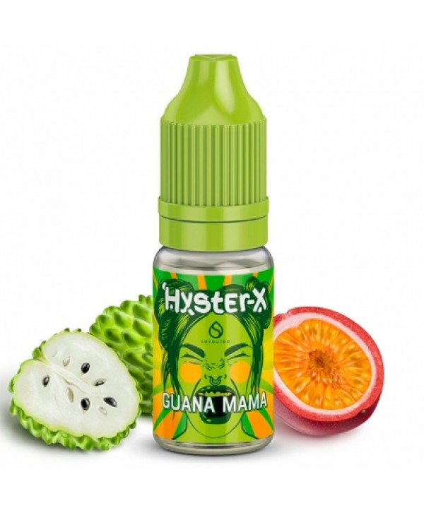 Soldes 3,54€ - E liquide Guana Mama Hyster-X | Corossol Fruits de la passion pas cher