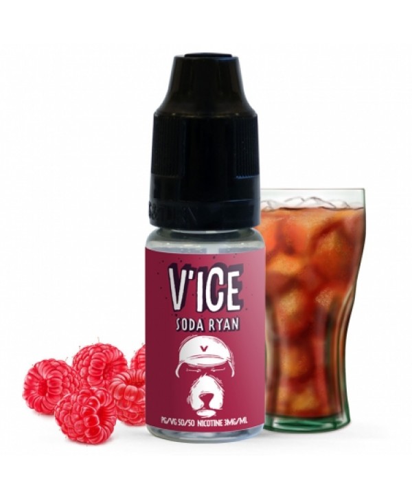 Soldes 2,95€ - E liquide Soda Ryan V'ice | Cola Framboise Frais pas cher