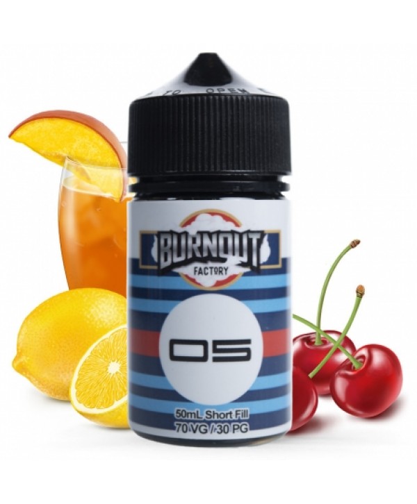 Soldes 9,45€ - E liquide 5 Cherry Iced Tea Burnout 50ml pas cher