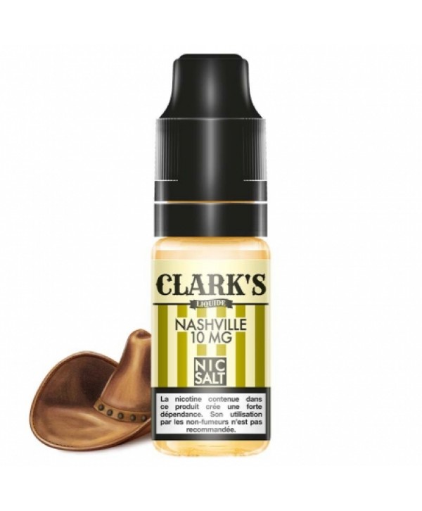 Soldes 3,10€ - E liquide Nashville Nic Salt Clark's | Sel de Nicotine pas cher