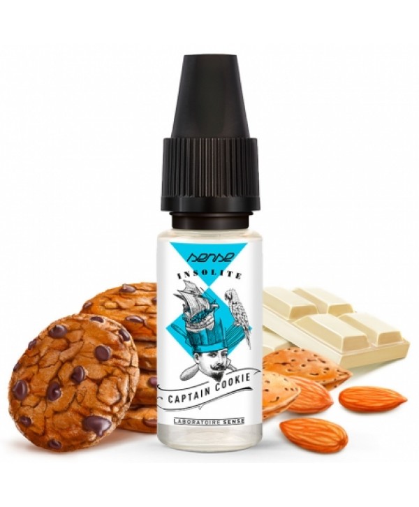 Soldes 2,95€ - E liquide Captain Cookie Sense Insolite | Cookie Chocolat Amande pas cher
